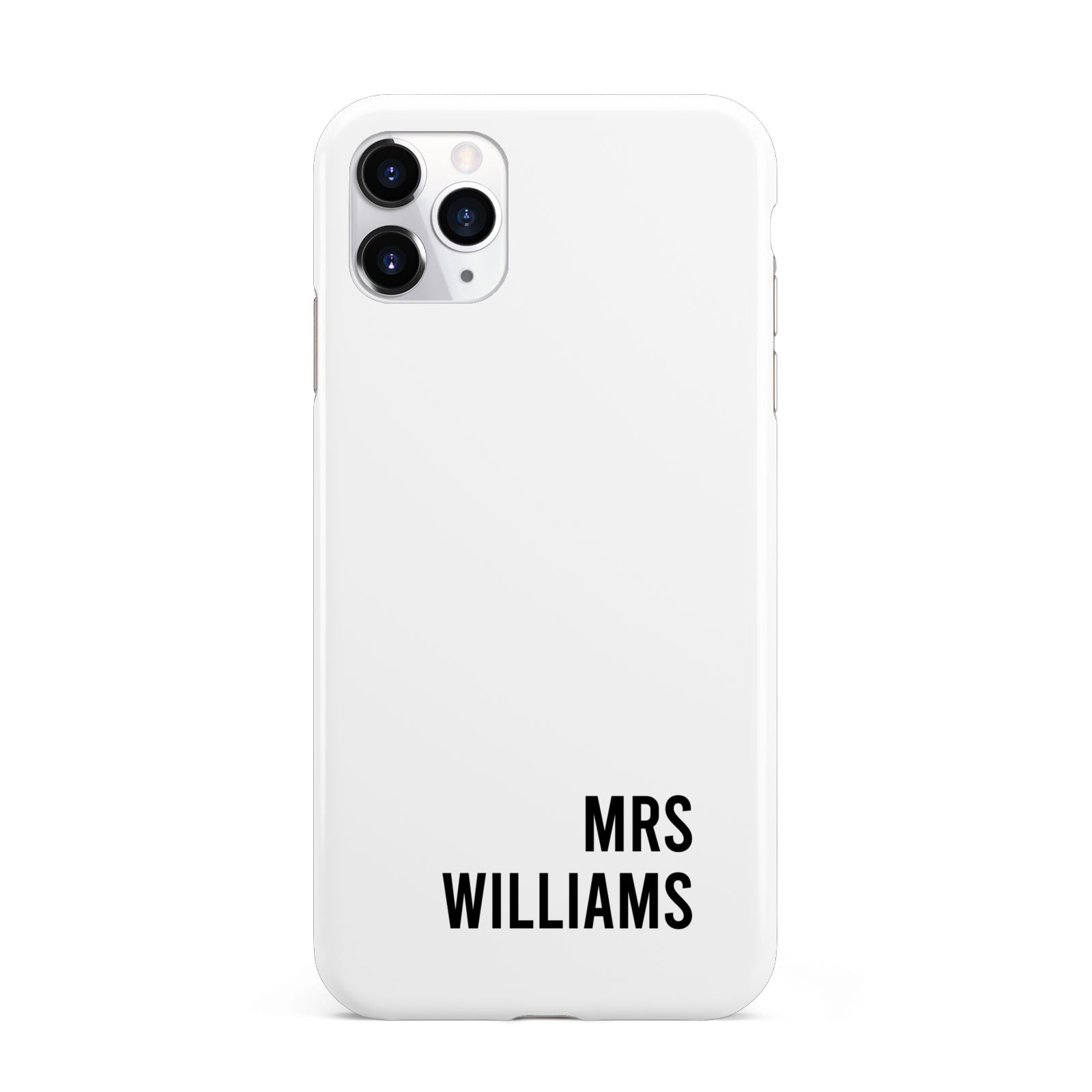 Personalised Mrs Surname iPhone 11 Pro Max 3D Tough Case