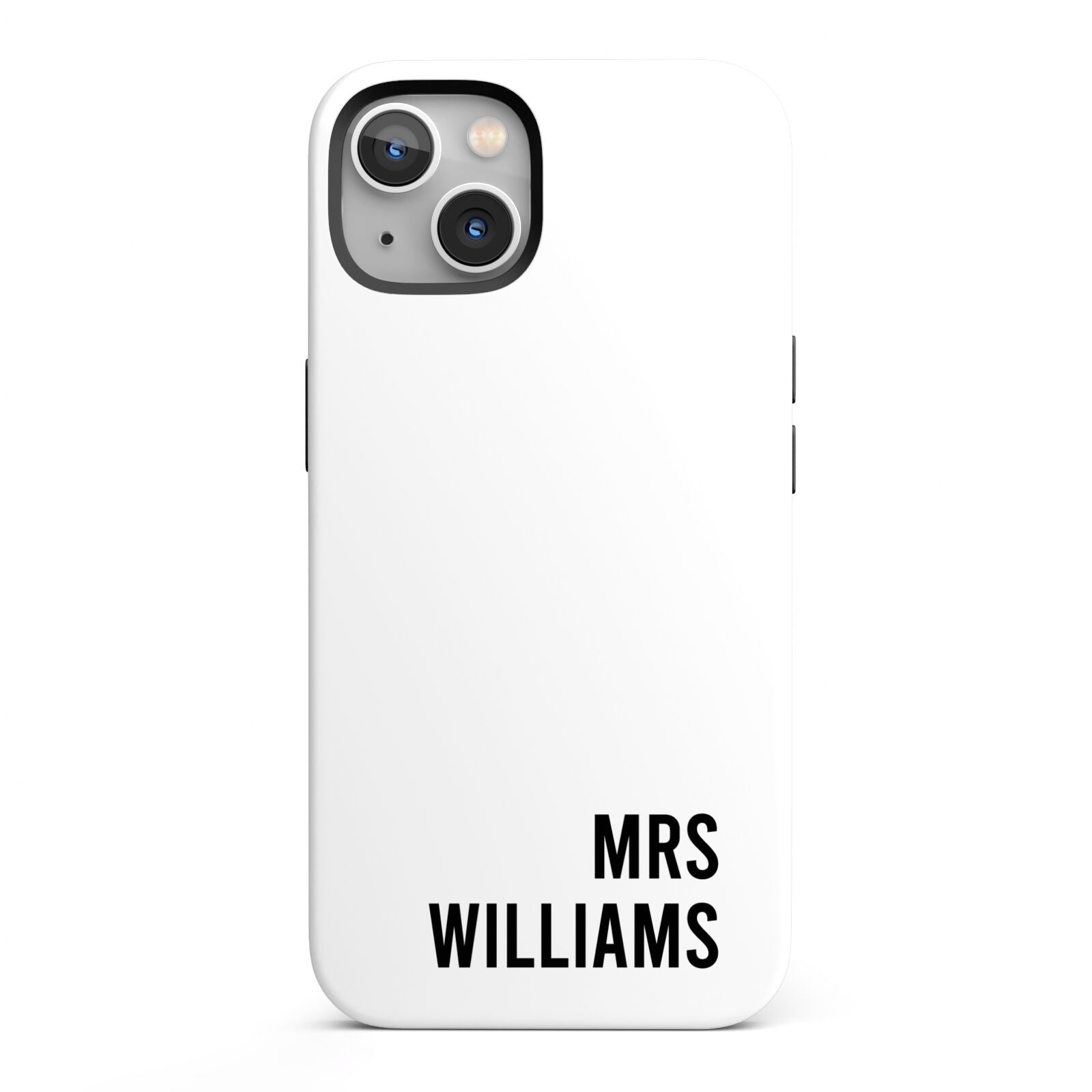 Personalised Mrs Surname iPhone 13 Full Wrap 3D Tough Case