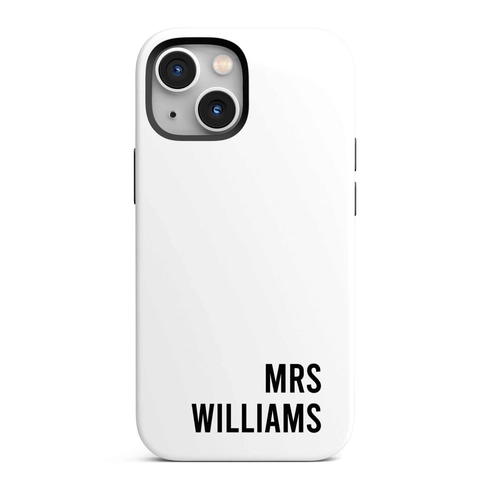 Personalised Mrs Surname iPhone 13 Mini Full Wrap 3D Tough Case