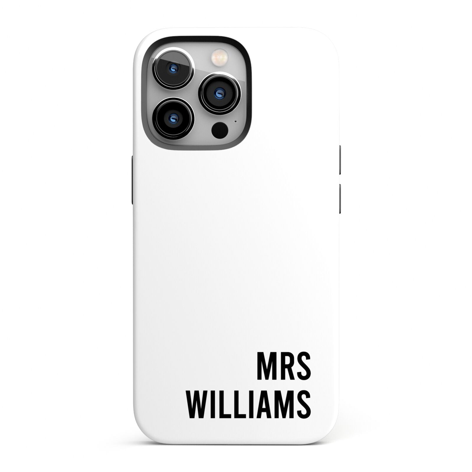 Personalised Mrs Surname iPhone 13 Pro Full Wrap 3D Tough Case
