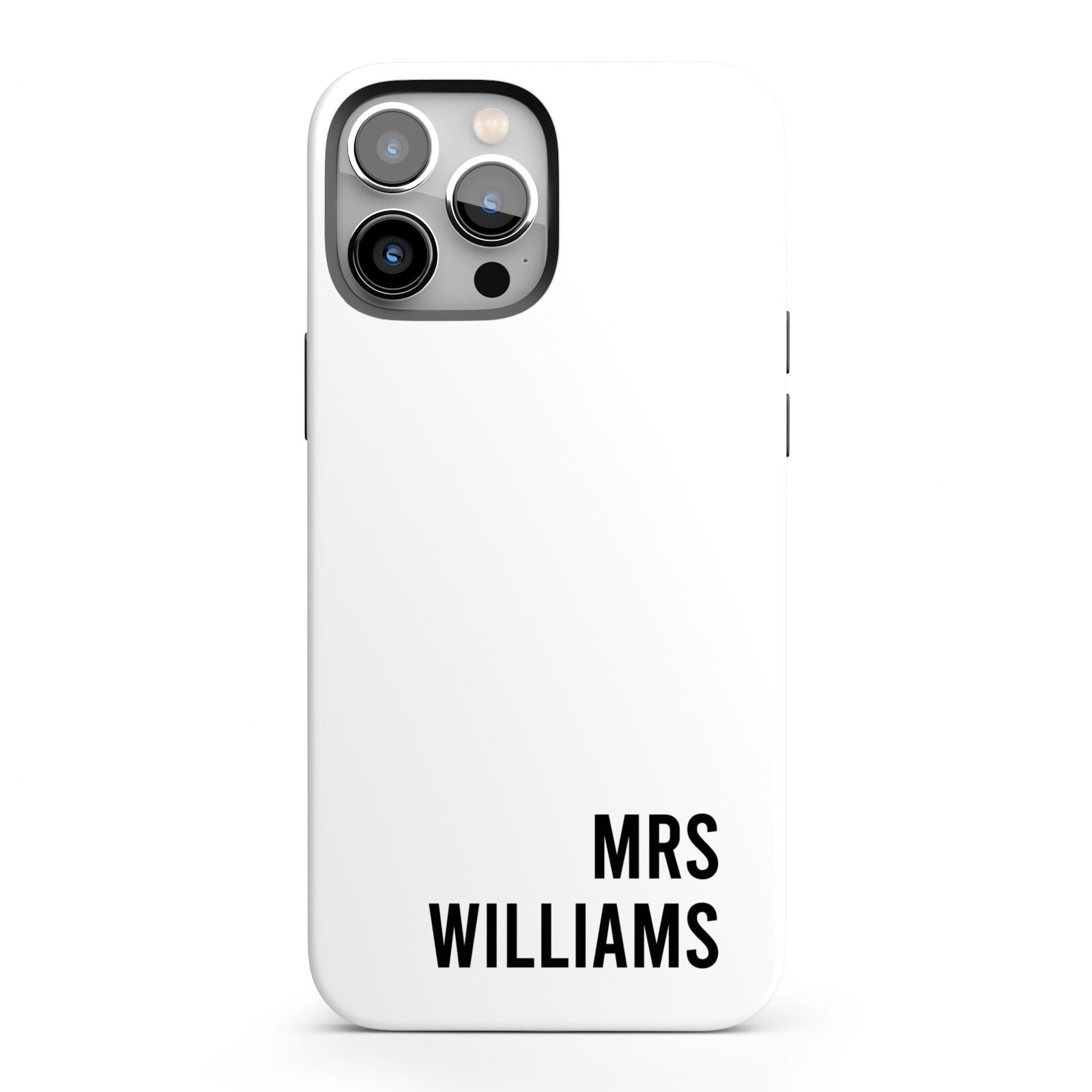 Personalised Mrs Surname iPhone 13 Pro Max Full Wrap 3D Tough Case