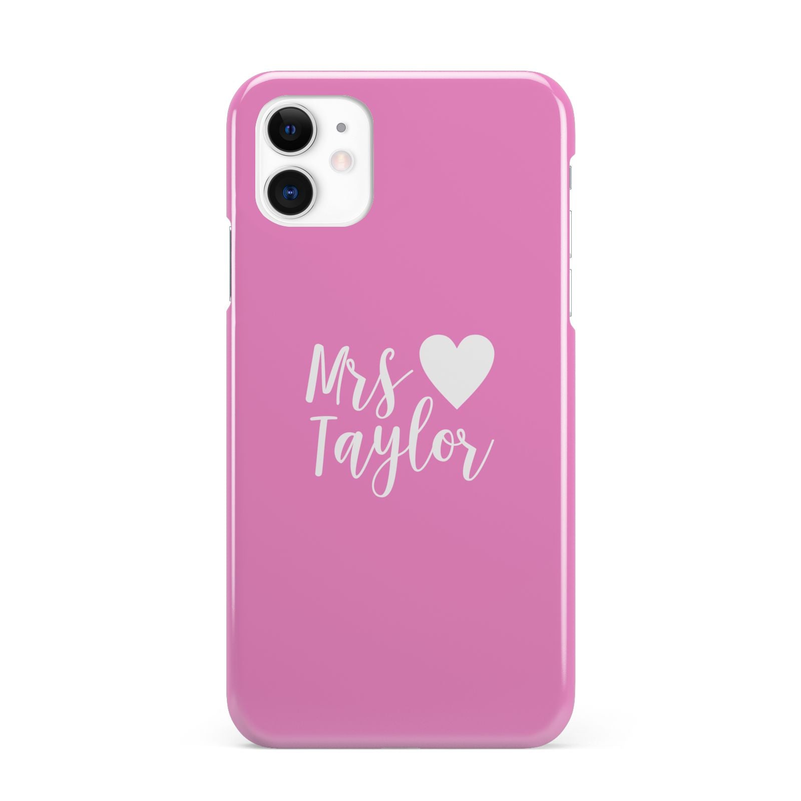 Personalised Mrs iPhone 11 3D Snap Case