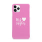 Personalised Mrs iPhone 11 Pro 3D Snap Case