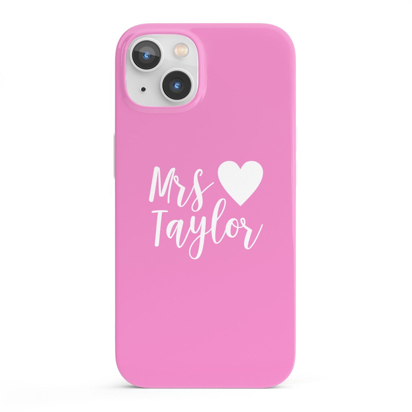 Personalised Mrs iPhone 13 Full Wrap 3D Snap Case