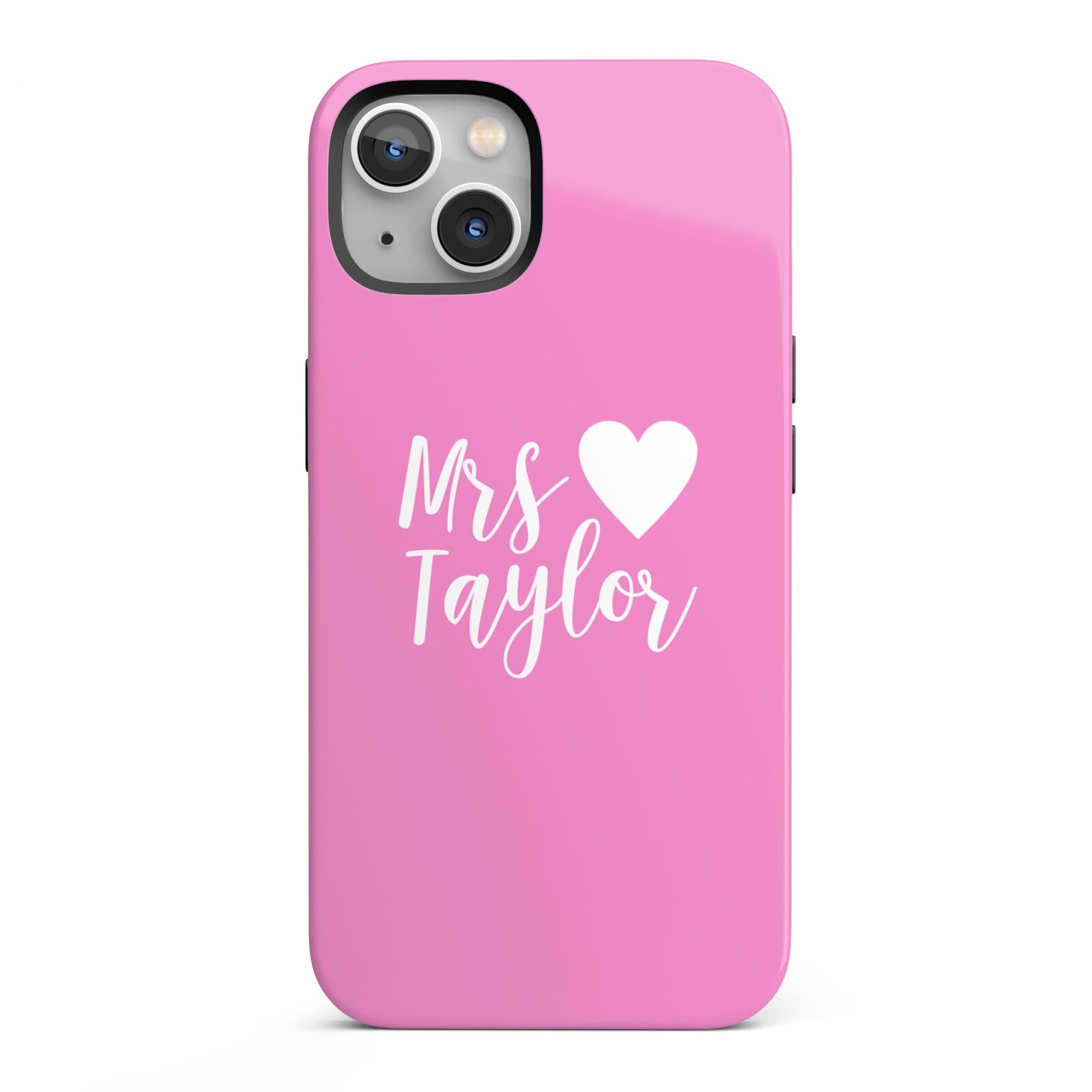 Personalised Mrs iPhone 13 Full Wrap 3D Tough Case