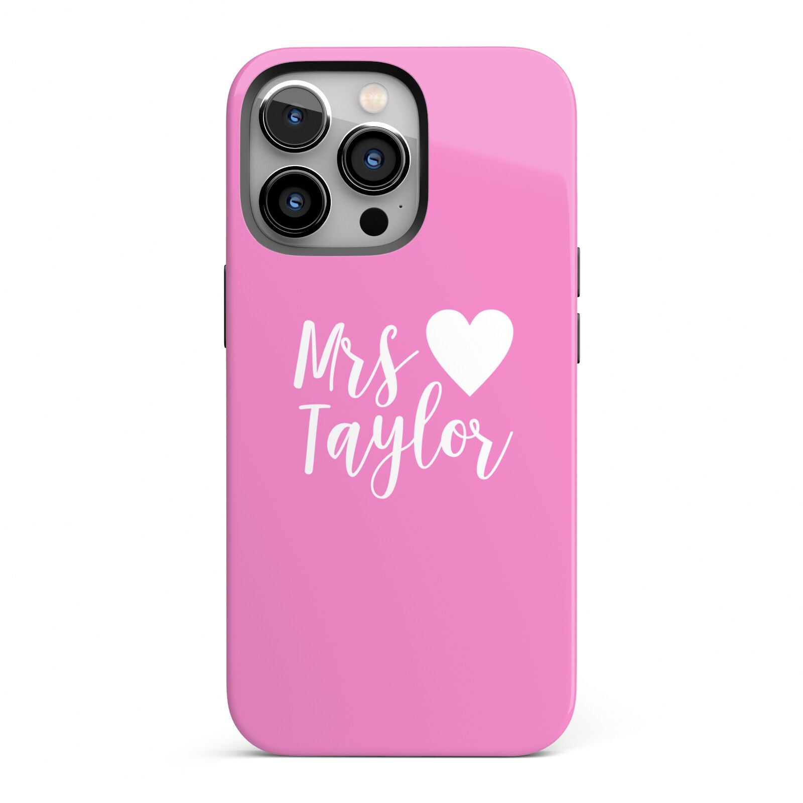 Personalised Mrs iPhone 13 Pro Full Wrap 3D Tough Case