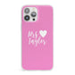 Personalised Mrs iPhone 13 Pro Max Clear Bumper Case