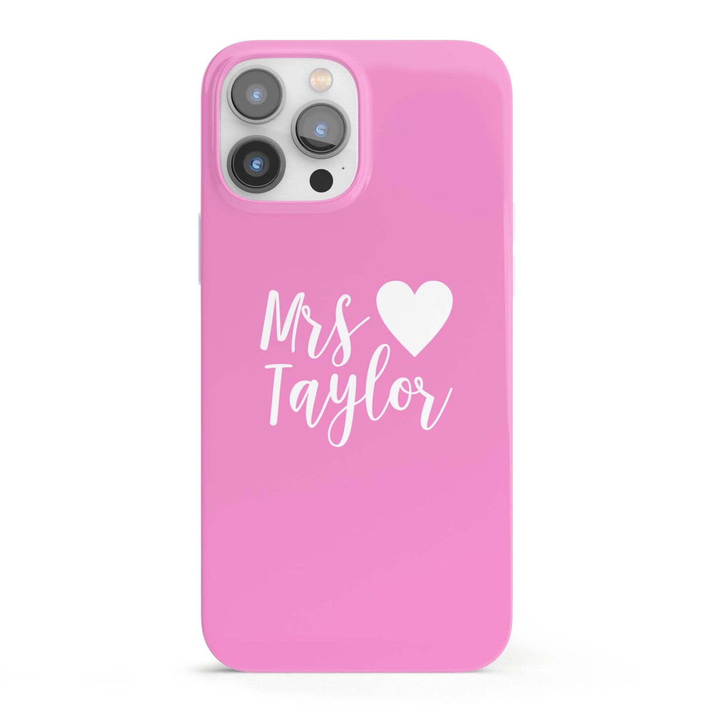 Personalised Mrs iPhone 13 Pro Max Full Wrap 3D Snap Case