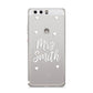 Personalised Mrs with Hearts Huawei P10 Phone Case