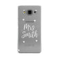 Personalised Mrs with Hearts Samsung Galaxy A3 Case