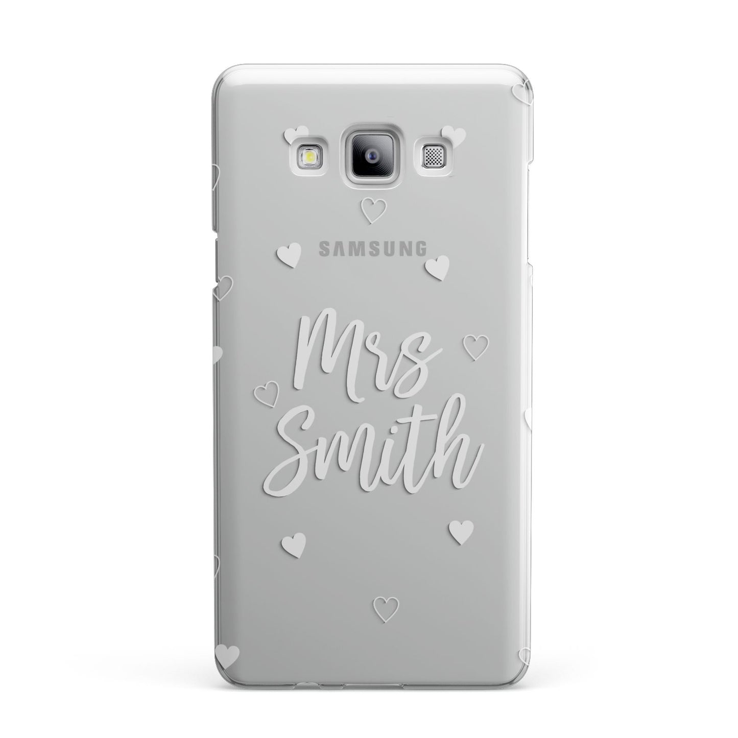 Personalised Mrs with Hearts Samsung Galaxy A7 2015 Case