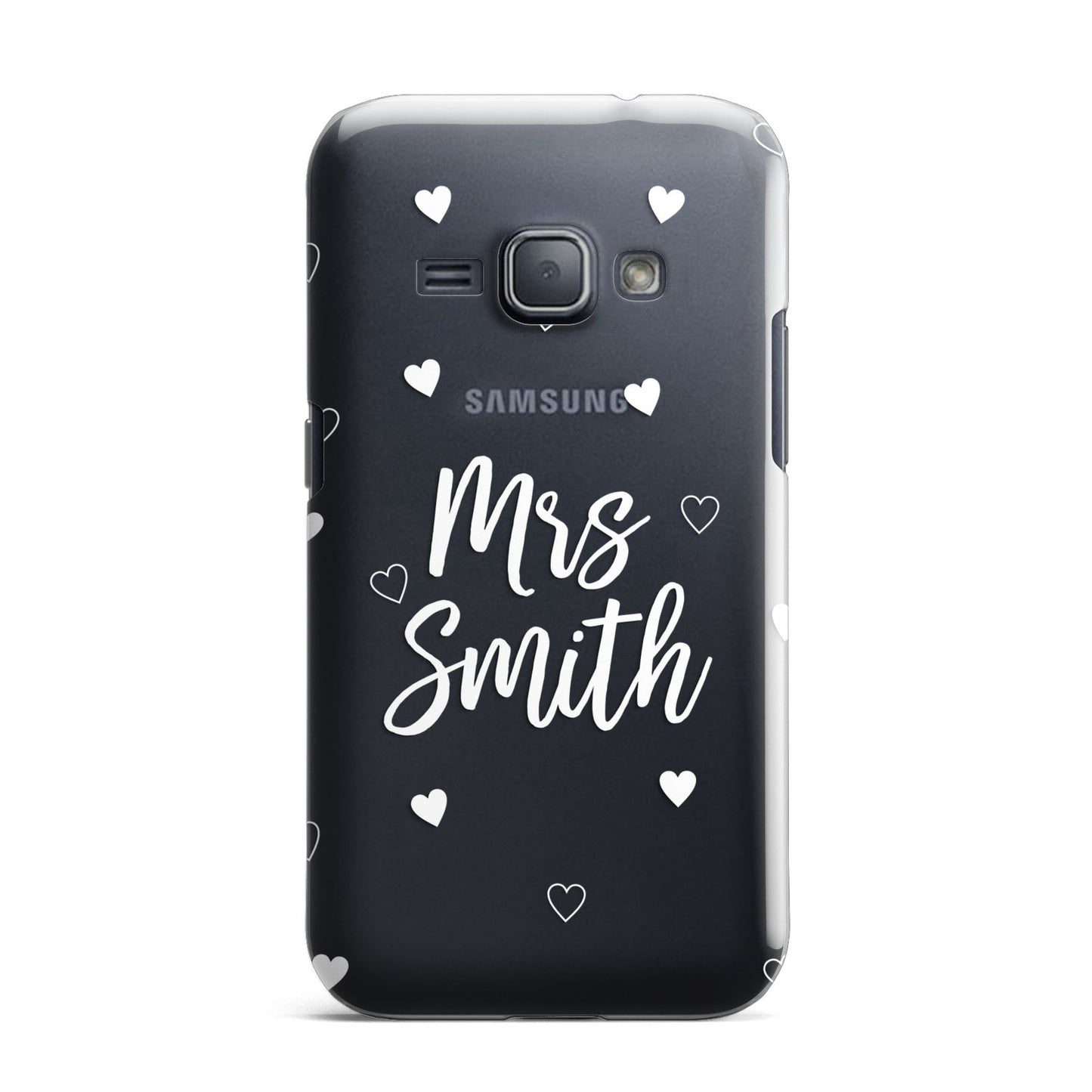 Personalised Mrs with Hearts Samsung Galaxy J1 2016 Case