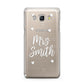 Personalised Mrs with Hearts Samsung Galaxy J5 2016 Case