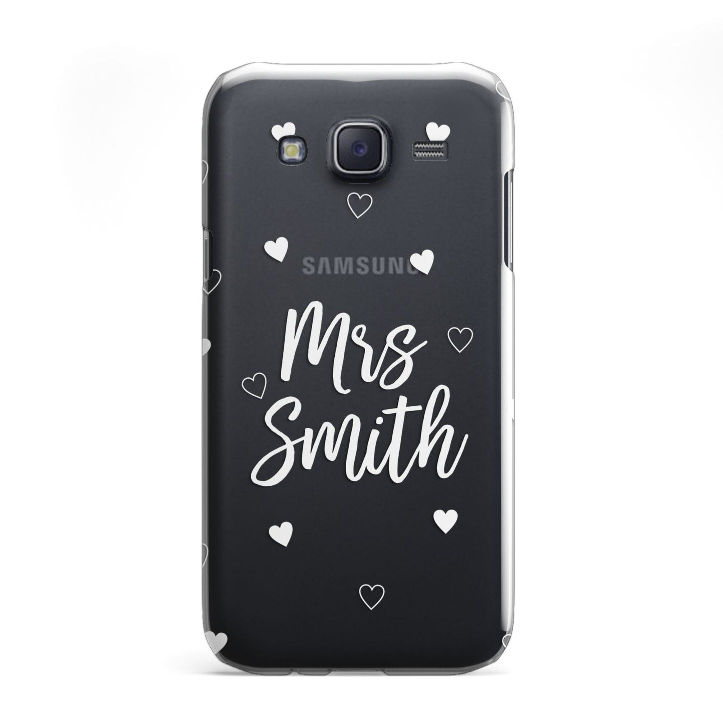 Personalised Mrs with Hearts Samsung Galaxy J5 Case