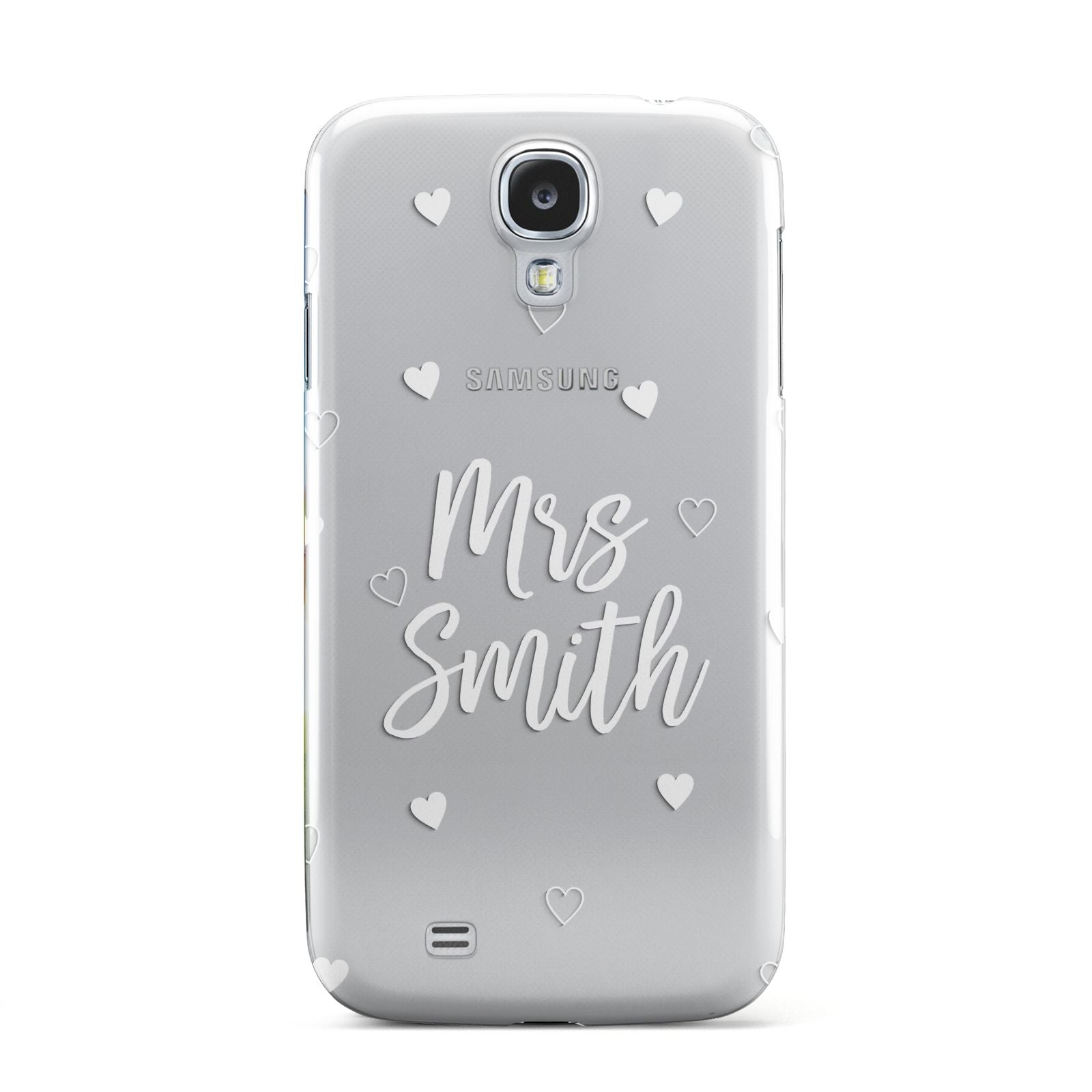 Personalised Mrs with Hearts Samsung Galaxy S4 Case