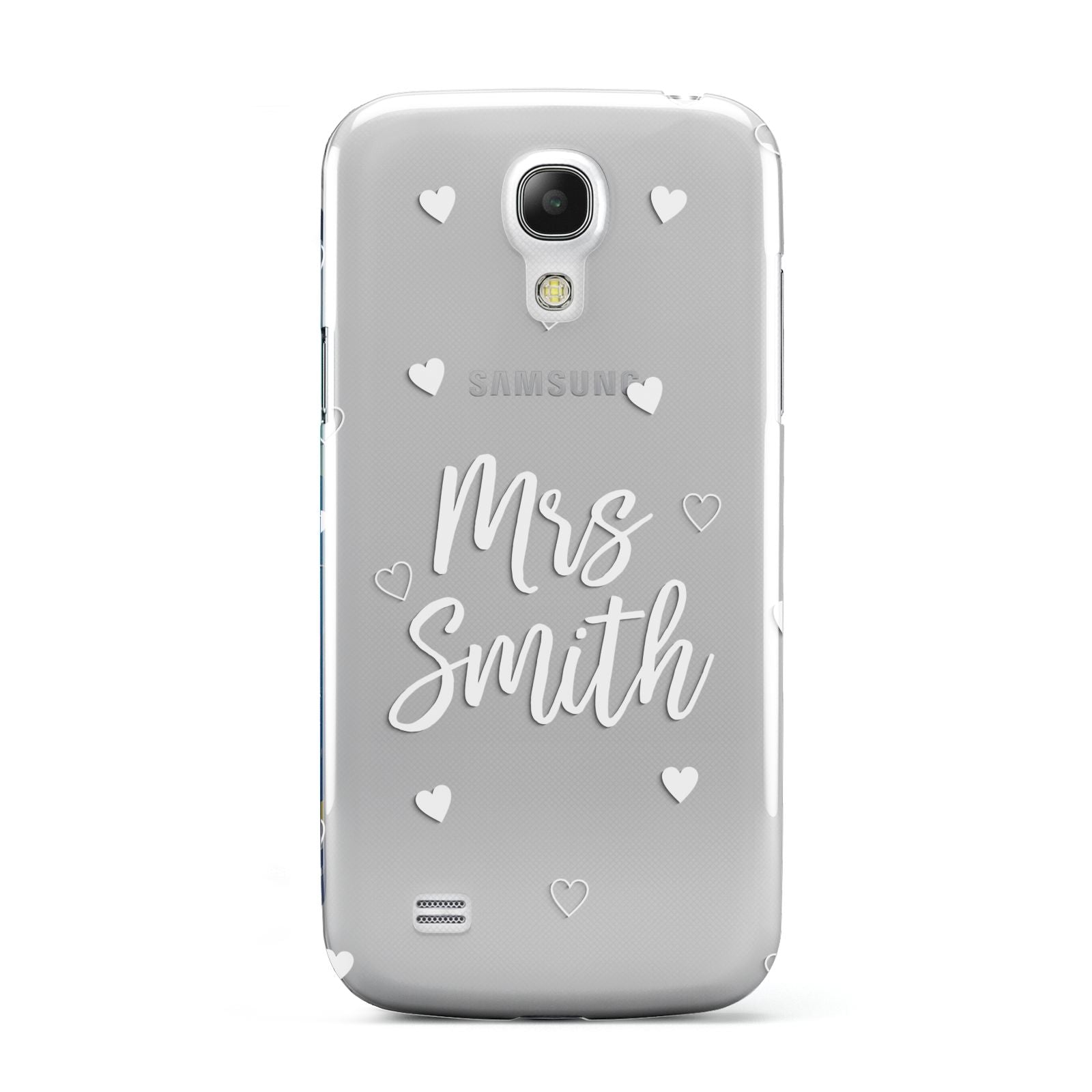 Personalised Mrs with Hearts Samsung Galaxy S4 Mini Case