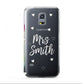 Personalised Mrs with Hearts Samsung Galaxy S5 Mini Case