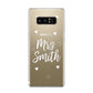 Personalised Mrs with Hearts Samsung Galaxy S8 Case
