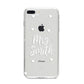 Personalised Mrs with Hearts iPhone 8 Plus Bumper Case on Silver iPhone