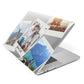 Personalised Multi Photo White Border Apple MacBook Case Side View