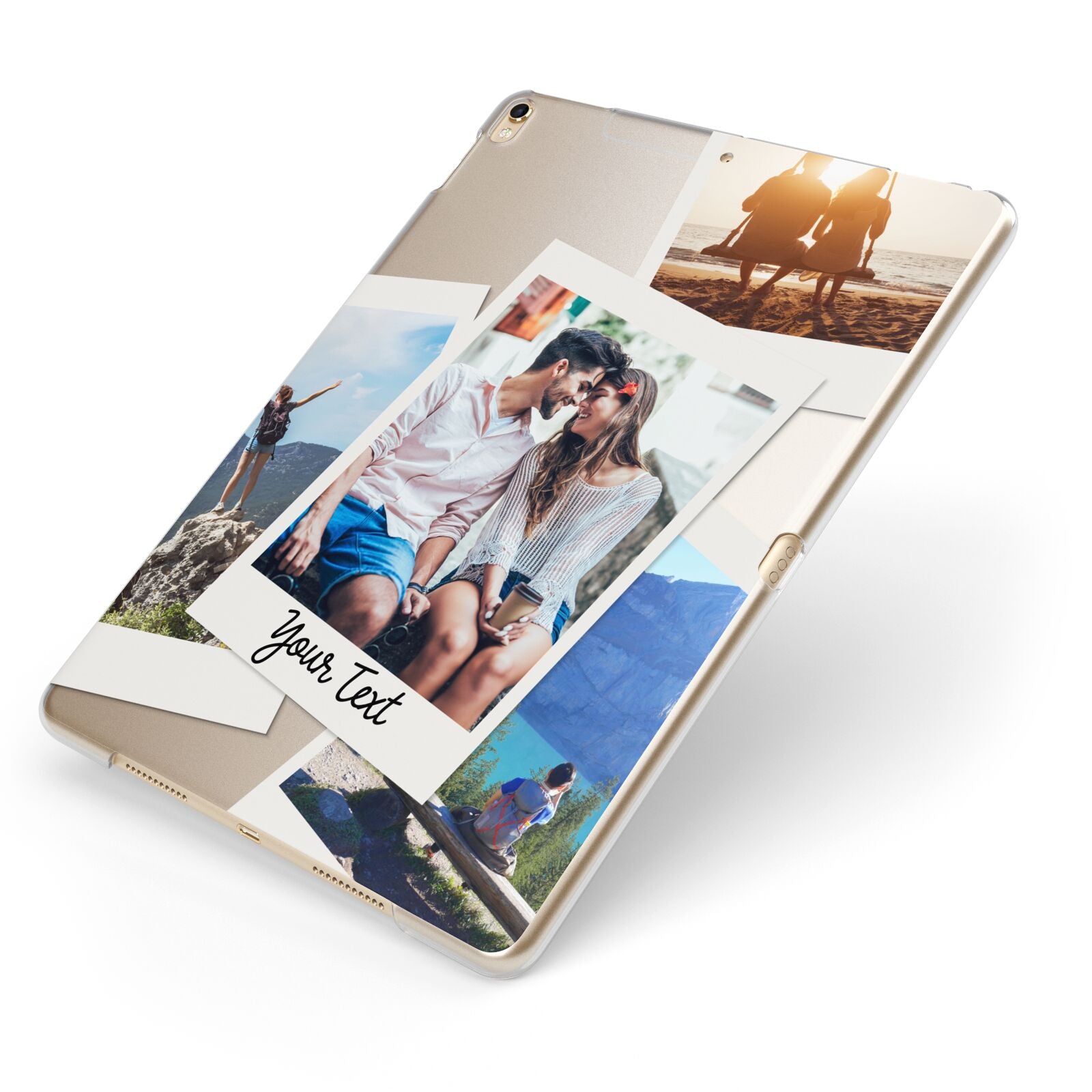 Personalised Multi Photo White Border iPad Case
