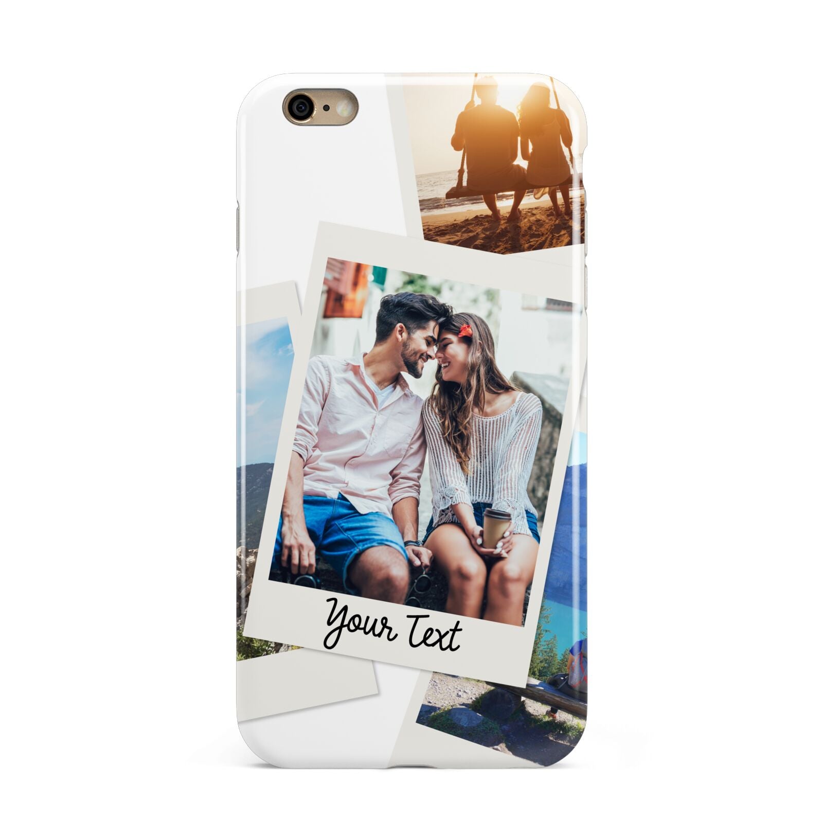 Personalised Multi Photo White Border Apple iPhone 6 Plus 3D Tough Case