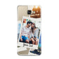 Personalised Multi Photo White Border Samsung Galaxy A3 2016 Case on gold phone