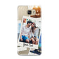 Personalised Multi Photo White Border Samsung Galaxy A7 2016 Case on gold phone