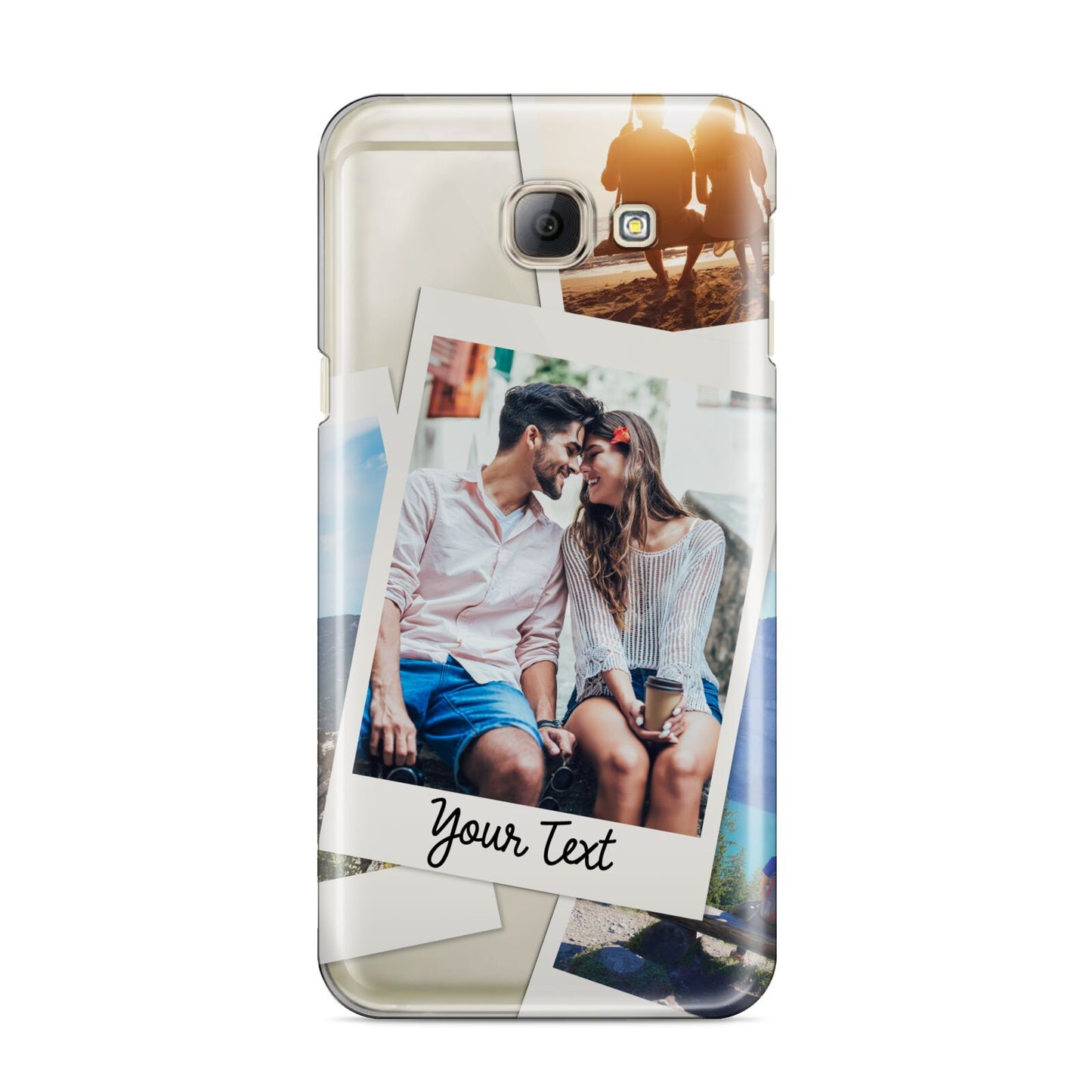 Personalised Multi Photo White Border Samsung Galaxy A8 2016 Case