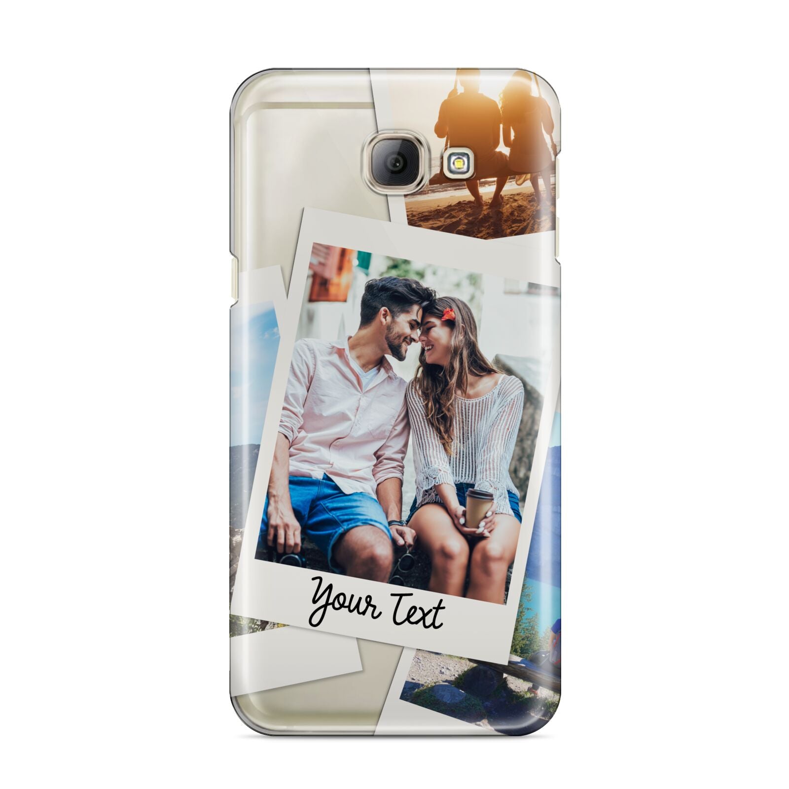 Personalised Multi Photo White Border Samsung Galaxy A8 2016 Case