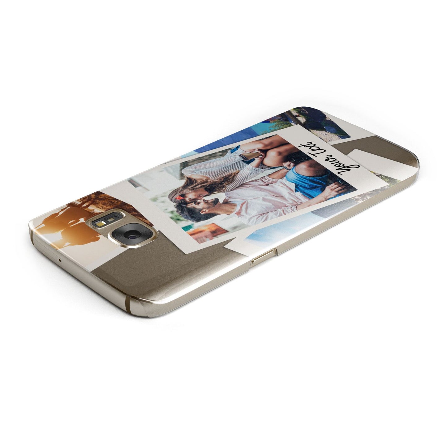 Personalised Multi Photo White Border Samsung Galaxy Case Top Cutout