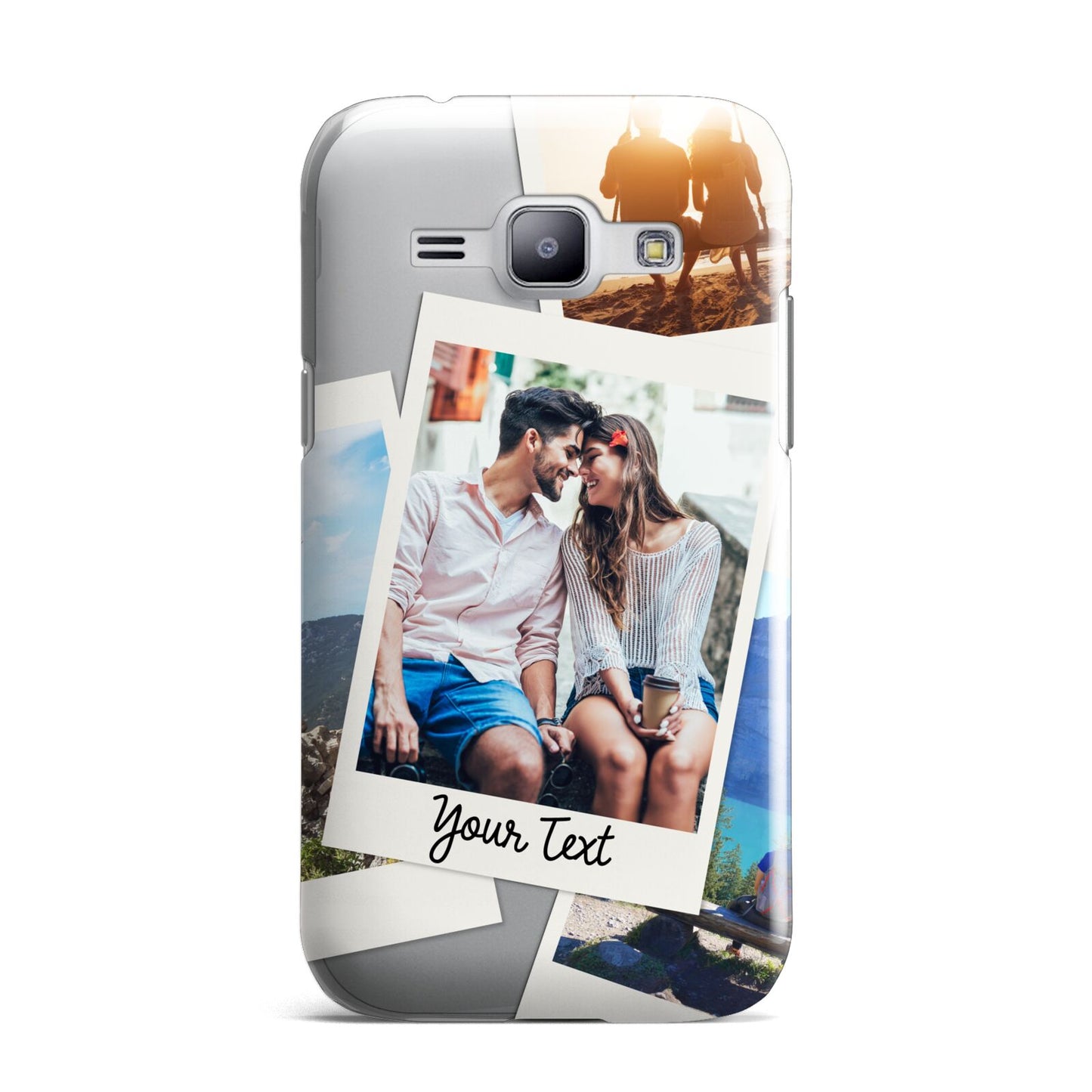 Personalised Multi Photo White Border Samsung Galaxy J1 2015 Case