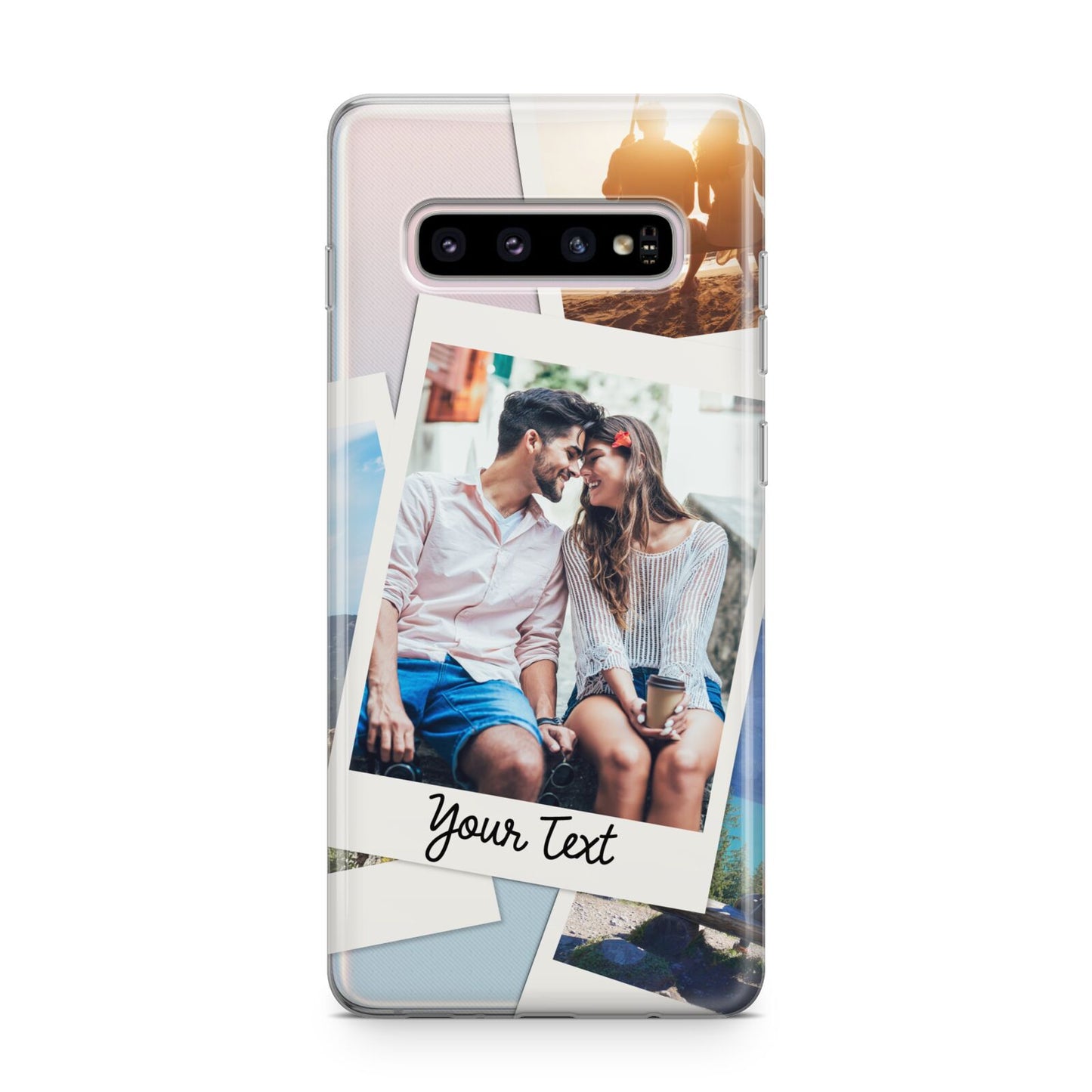 Personalised Multi Photo White Border Samsung Galaxy S10 Plus Case