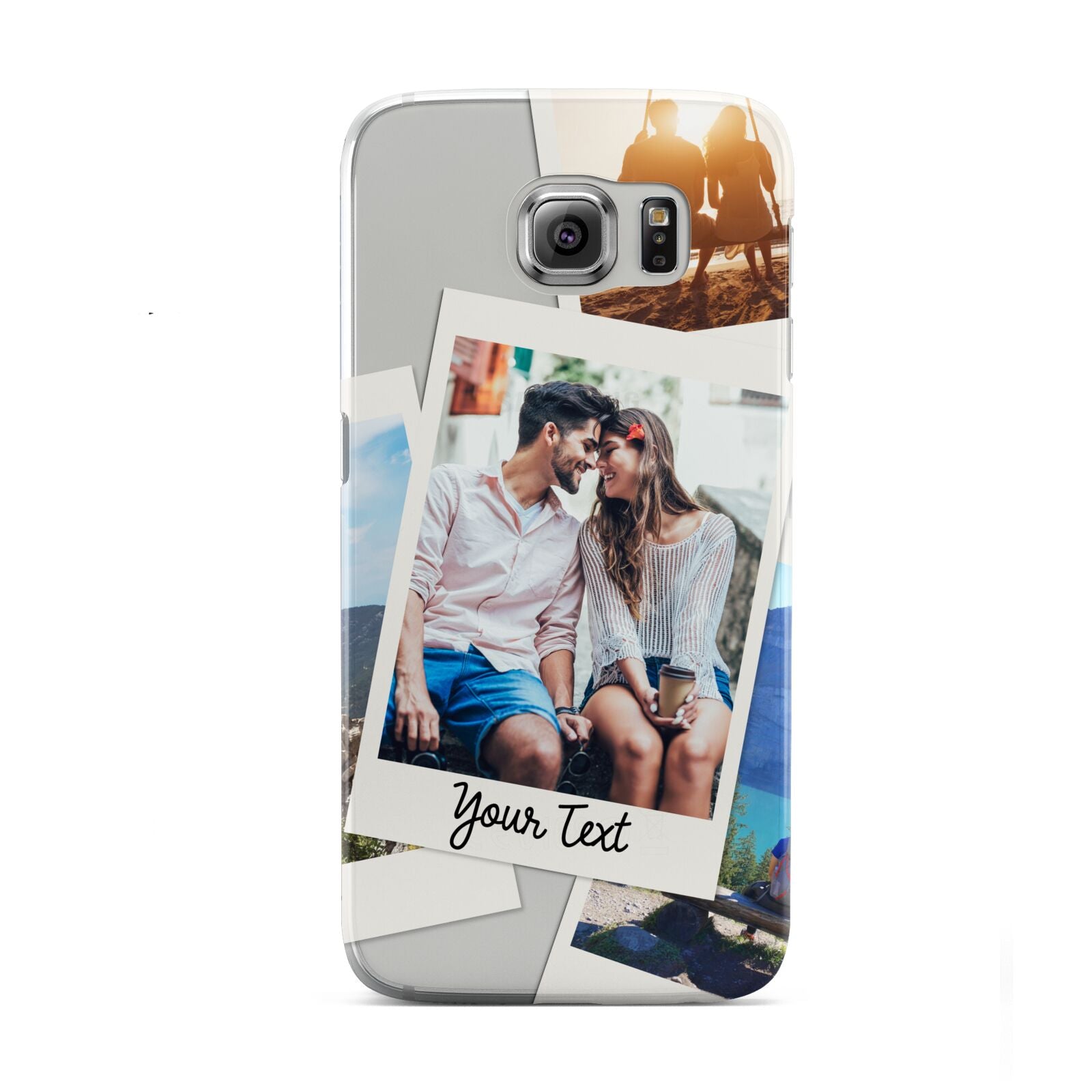 Personalised Multi Photo White Border Samsung Galaxy S6 Case