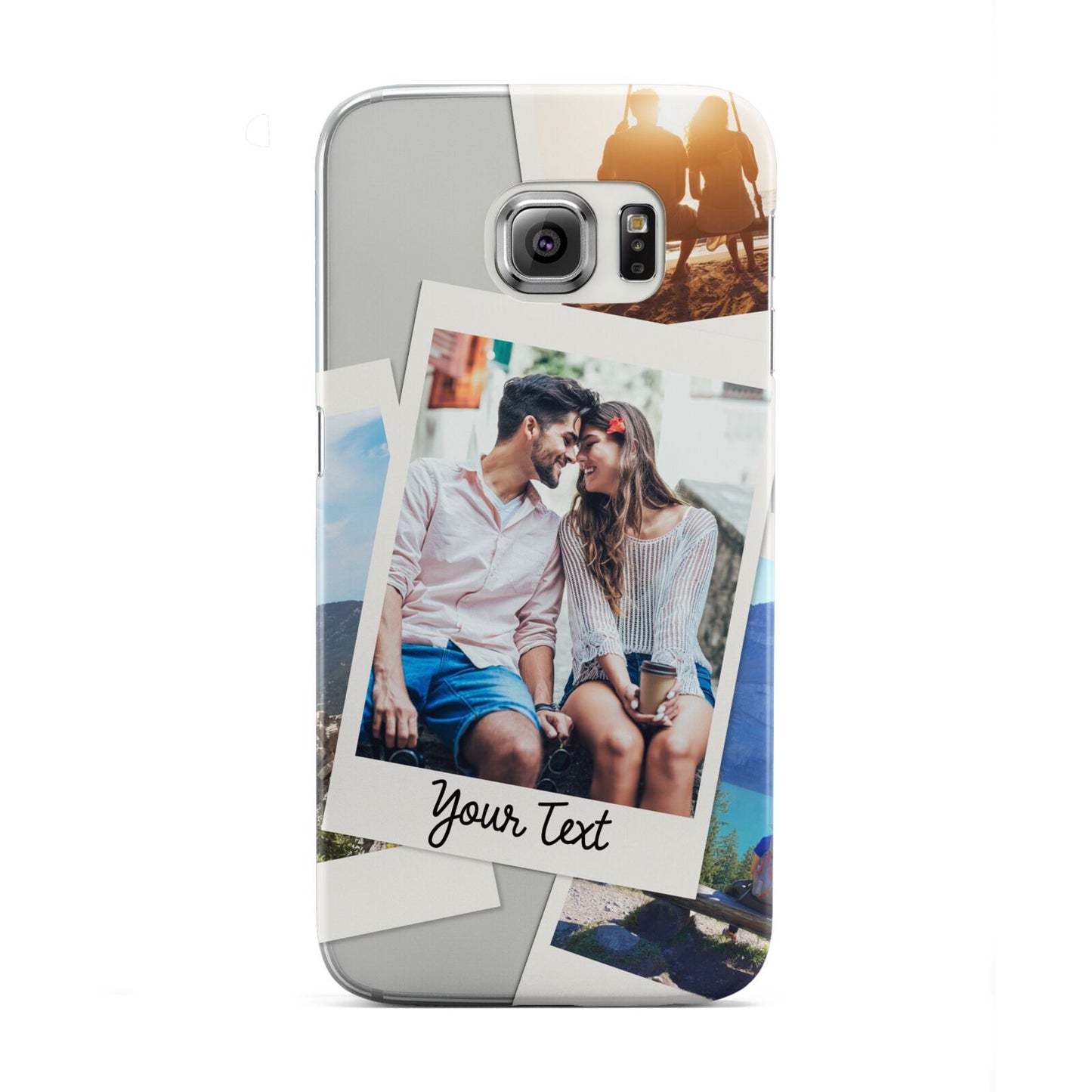 Personalised Multi Photo White Border Samsung Galaxy S6 Edge Case