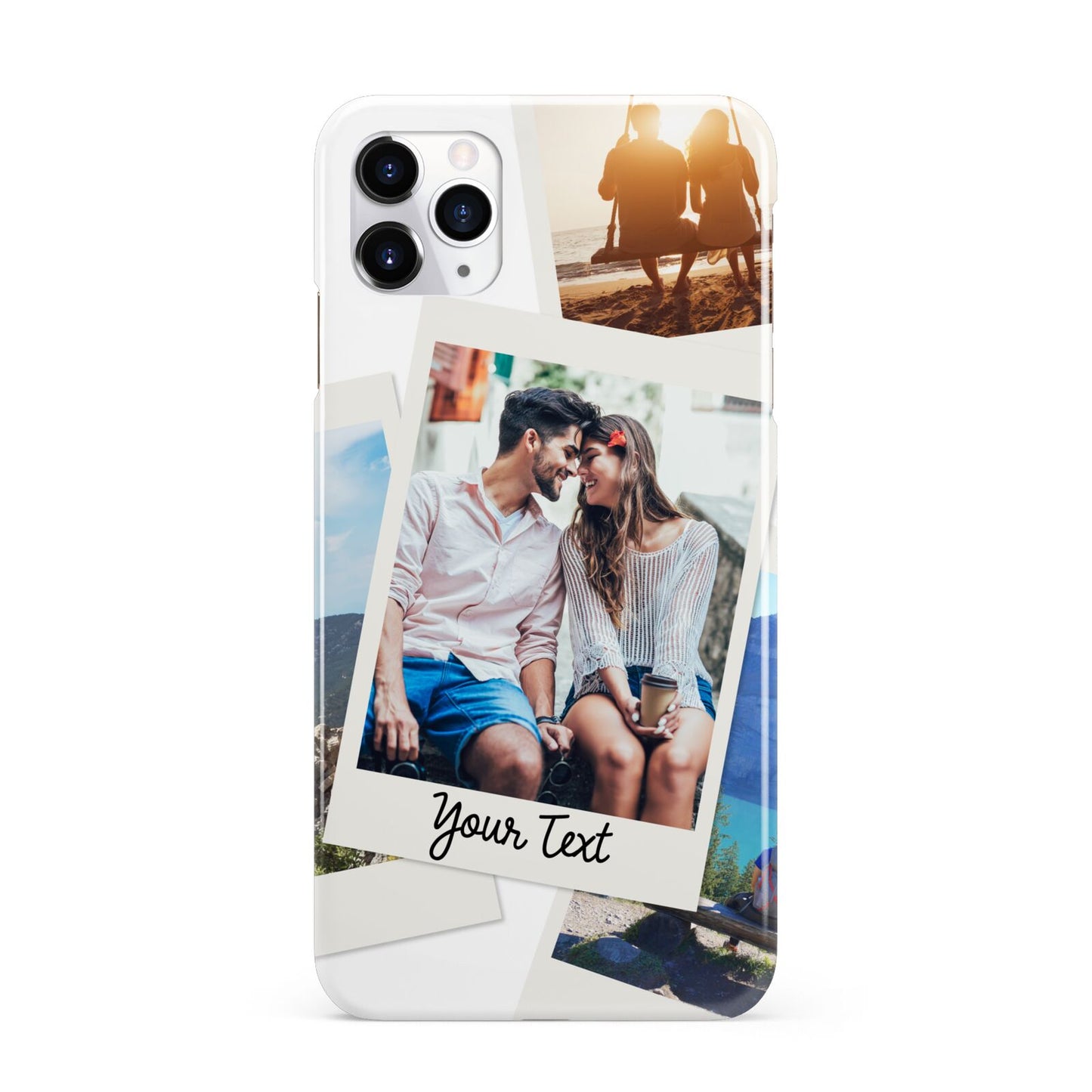 Personalised Multi Photo White Border iPhone 11 Pro Max 3D Snap Case