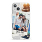 Personalised Multi Photo White Border iPhone 13 Clear Bumper Case