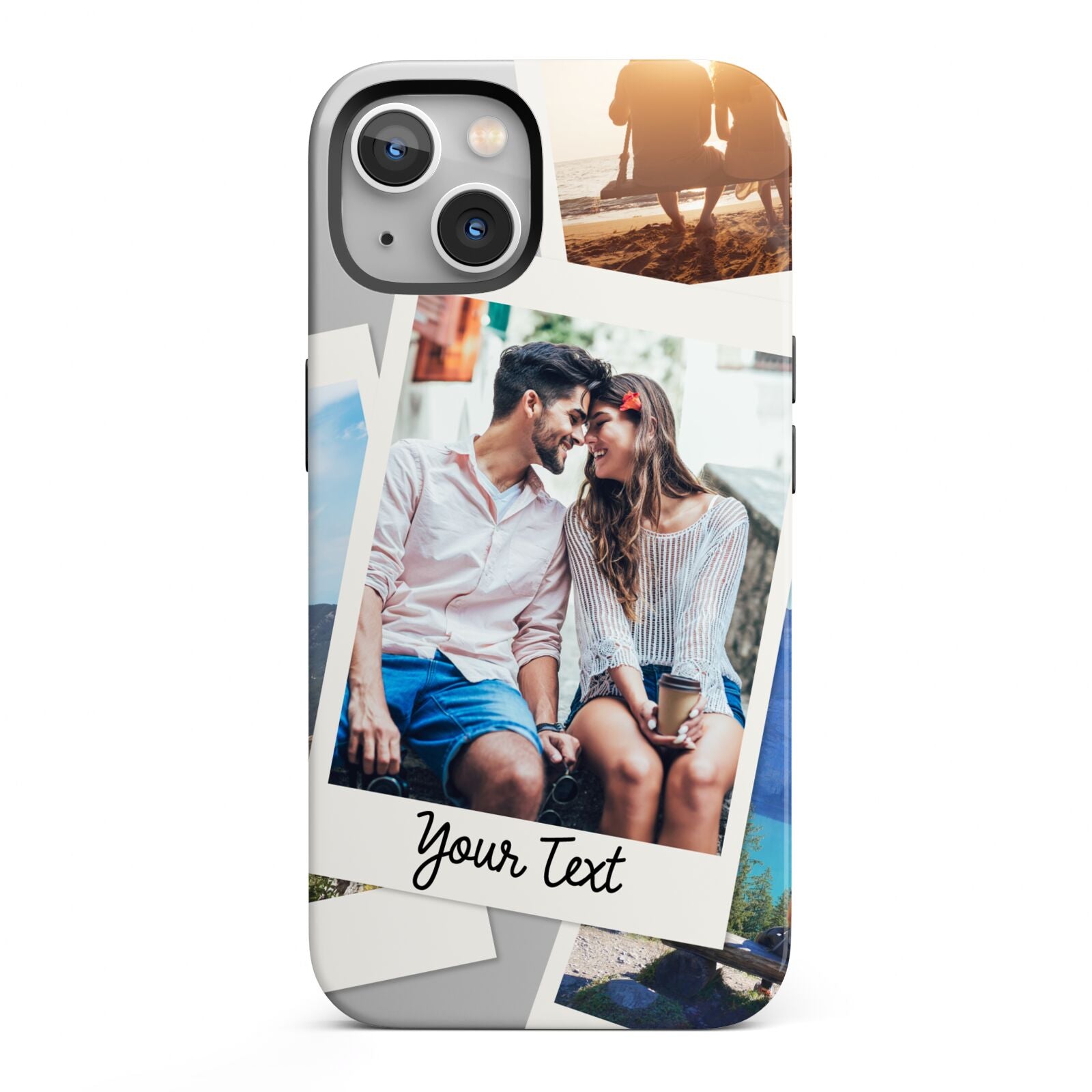 Personalised Multi Photo White Border iPhone 13 Full Wrap 3D Tough Case