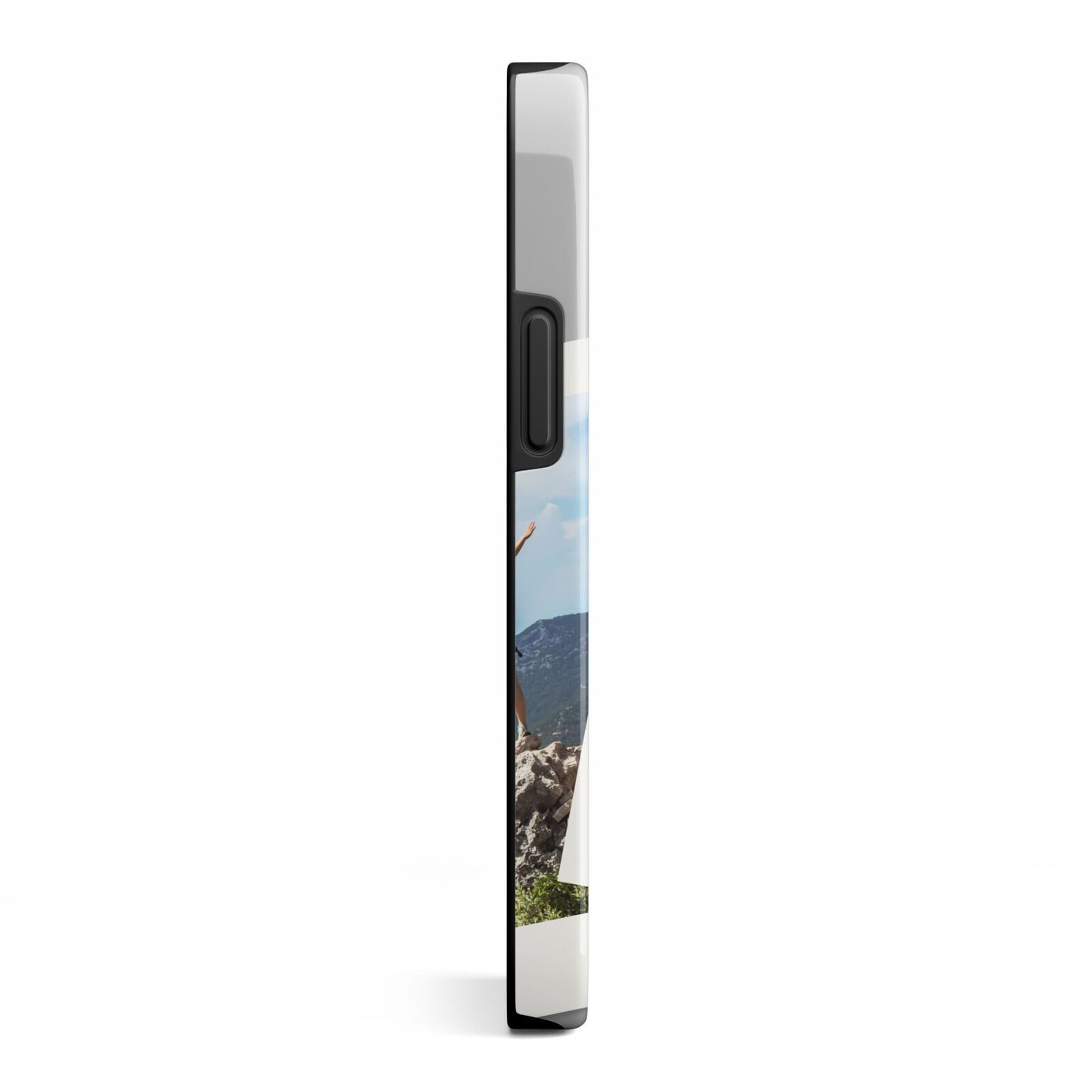 Personalised Multi Photo White Border iPhone 13 Mini Side Image 3D Tough Case