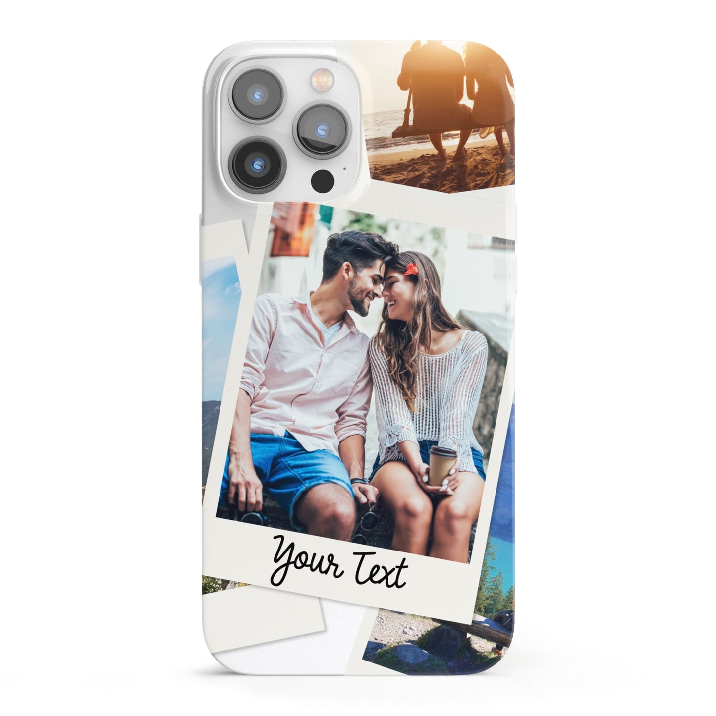 Personalised Multi Photo White Border iPhone 13 Pro Max Full Wrap 3D Snap Case