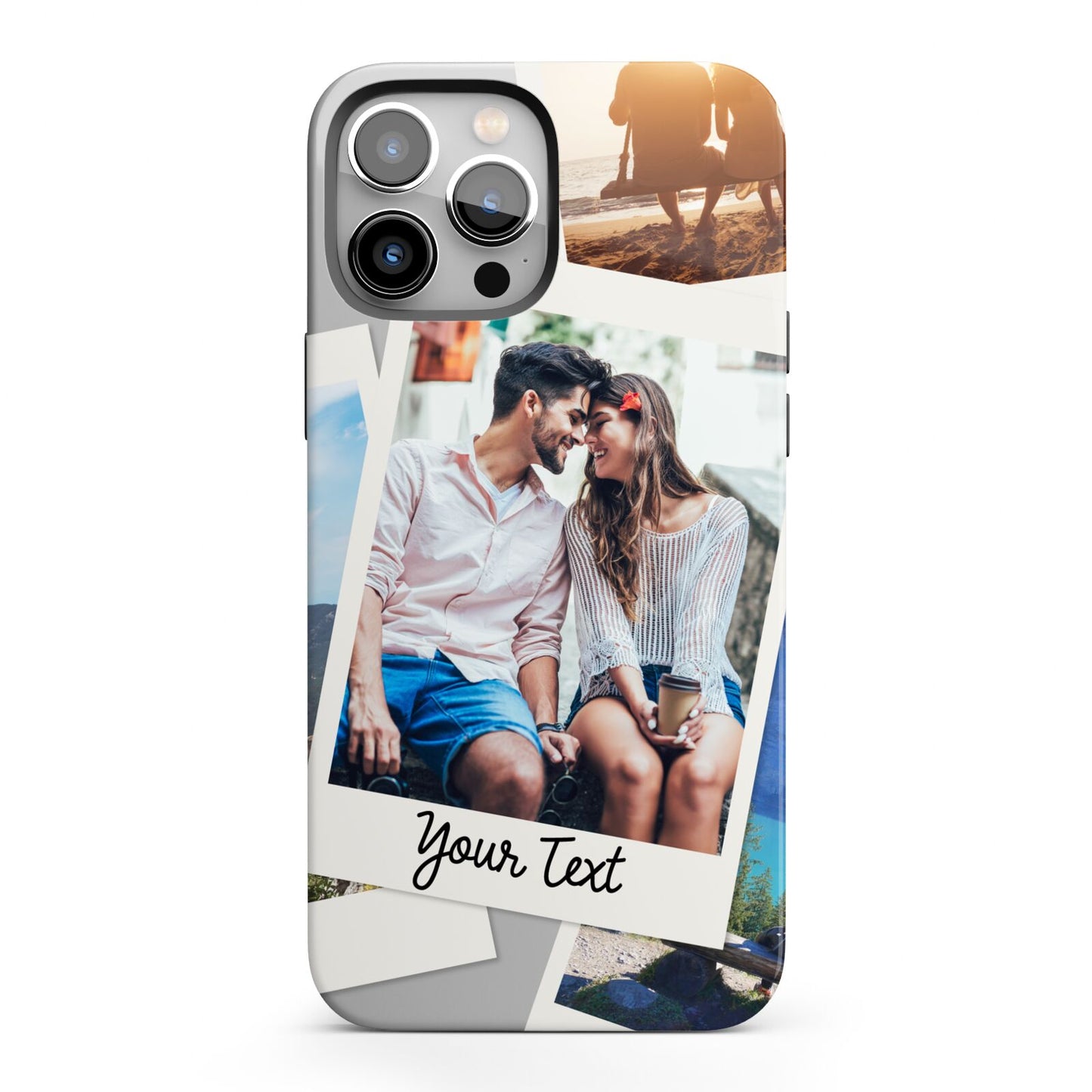 Personalised Multi Photo White Border iPhone 13 Pro Max Full Wrap 3D Tough Case