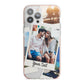 Personalised Multi Photo White Border iPhone 13 Pro Max TPU Impact Case with Pink Edges
