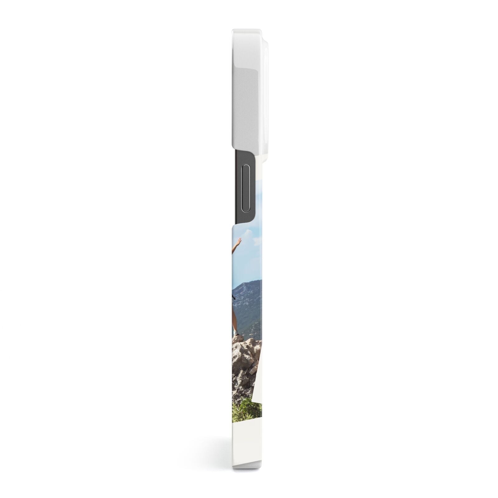 Personalised Multi Photo White Border iPhone 13 Pro Side Image 3D Snap Case