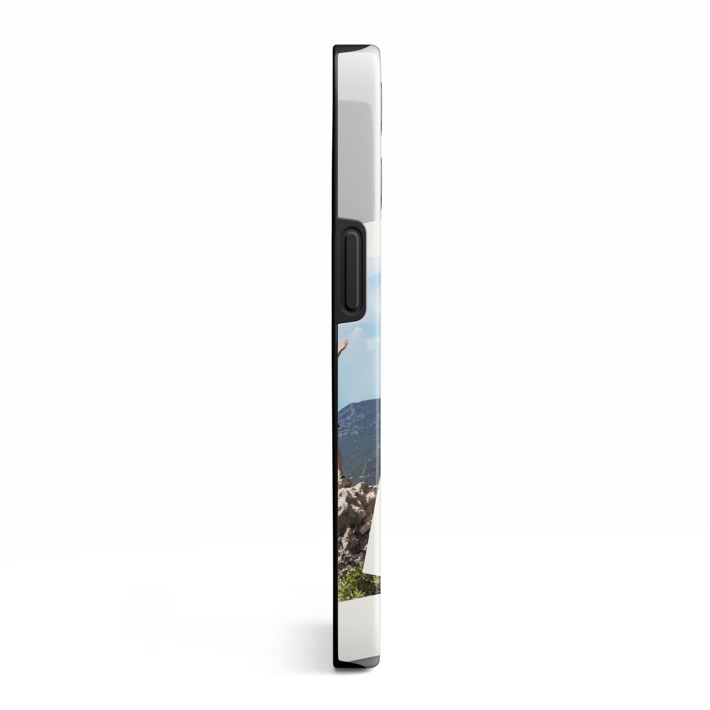 Personalised Multi Photo White Border iPhone 13 Pro Side Image 3D Tough Case