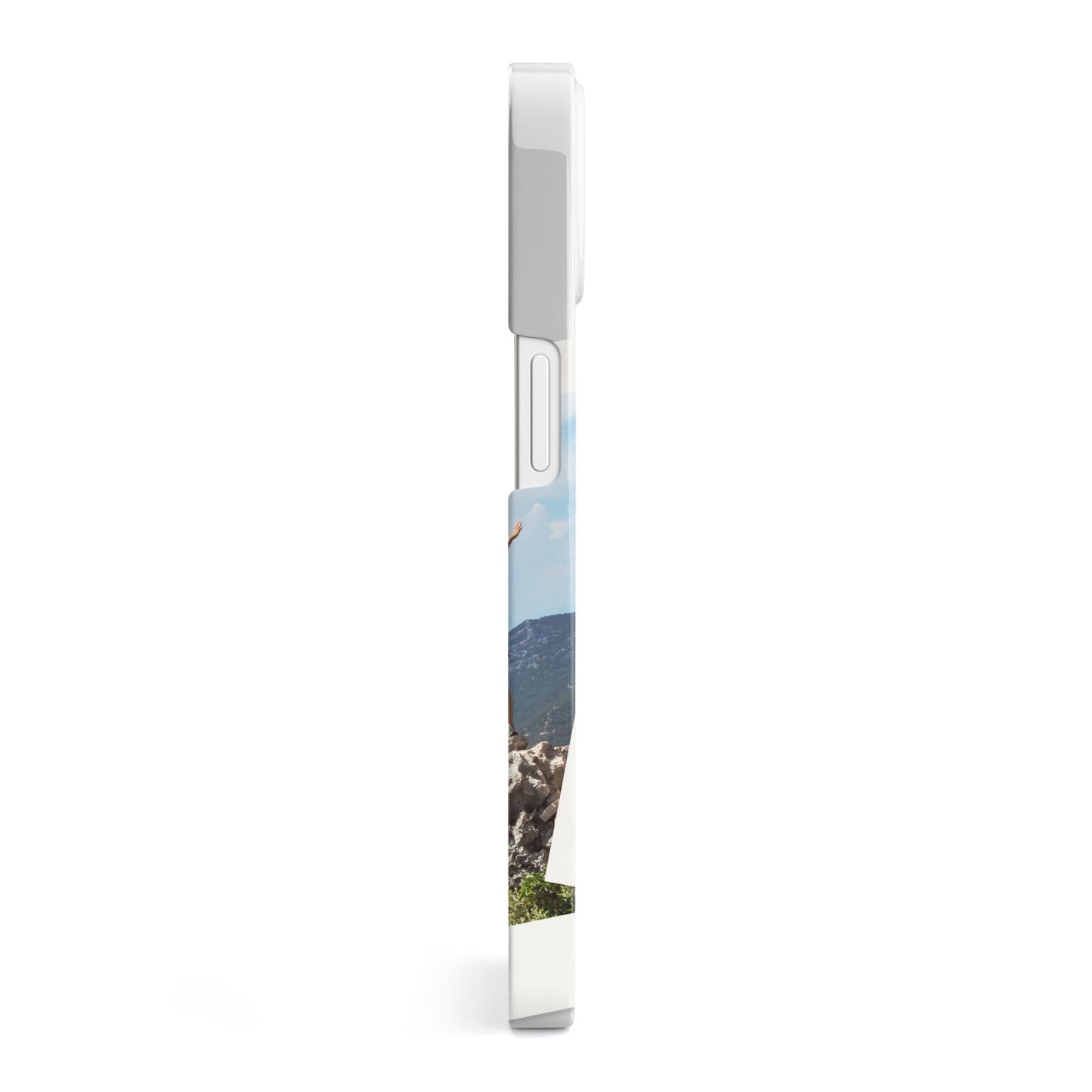 Personalised Multi Photo White Border iPhone 13 Side Image 3D Snap Case