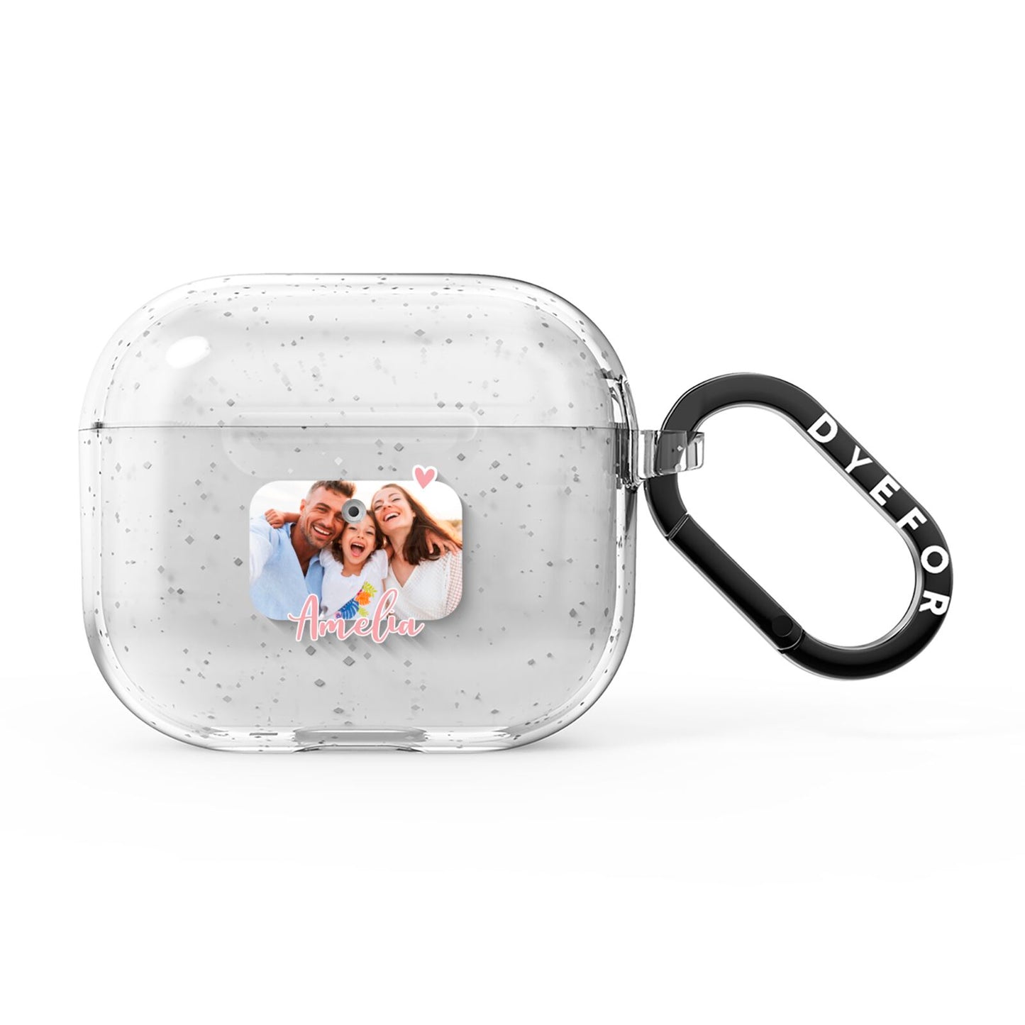 Personalised Mummy Photo AirPods Glitter Case 3rd Gen