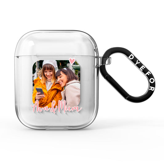 Personalised Mummy Photo Upload AirPods Clear Case