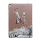 Personalised Mystical Monogram Clear Apple iPad Rose Gold Case