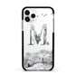 Personalised Mystical Monogram Clear Apple iPhone 11 Pro in Silver with Black Impact Case