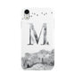 Personalised Mystical Monogram Clear Apple iPhone XR White 3D Tough Case